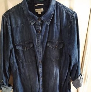 Merona denim chambray shirtdress